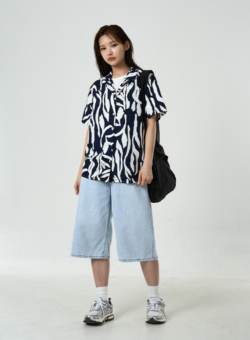 Basic Long Denim Shorts CU7