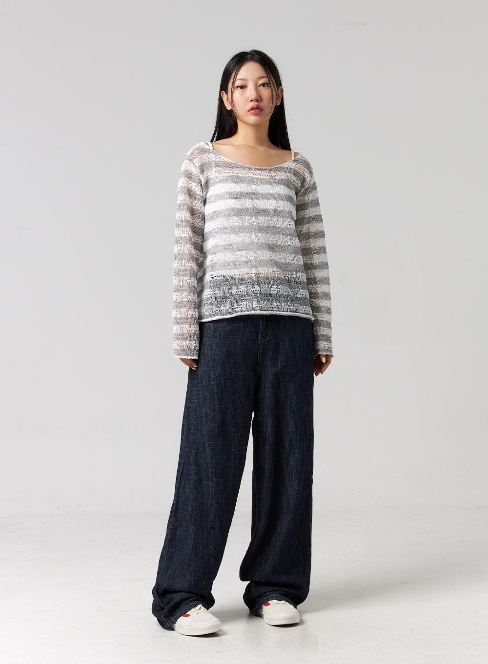 Wide Leg Indigo Jeans CG323