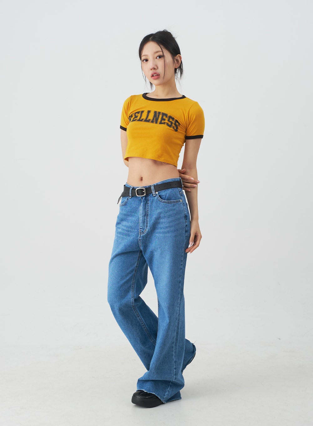 Extra Long Boot-cut Denim Pants CJ03