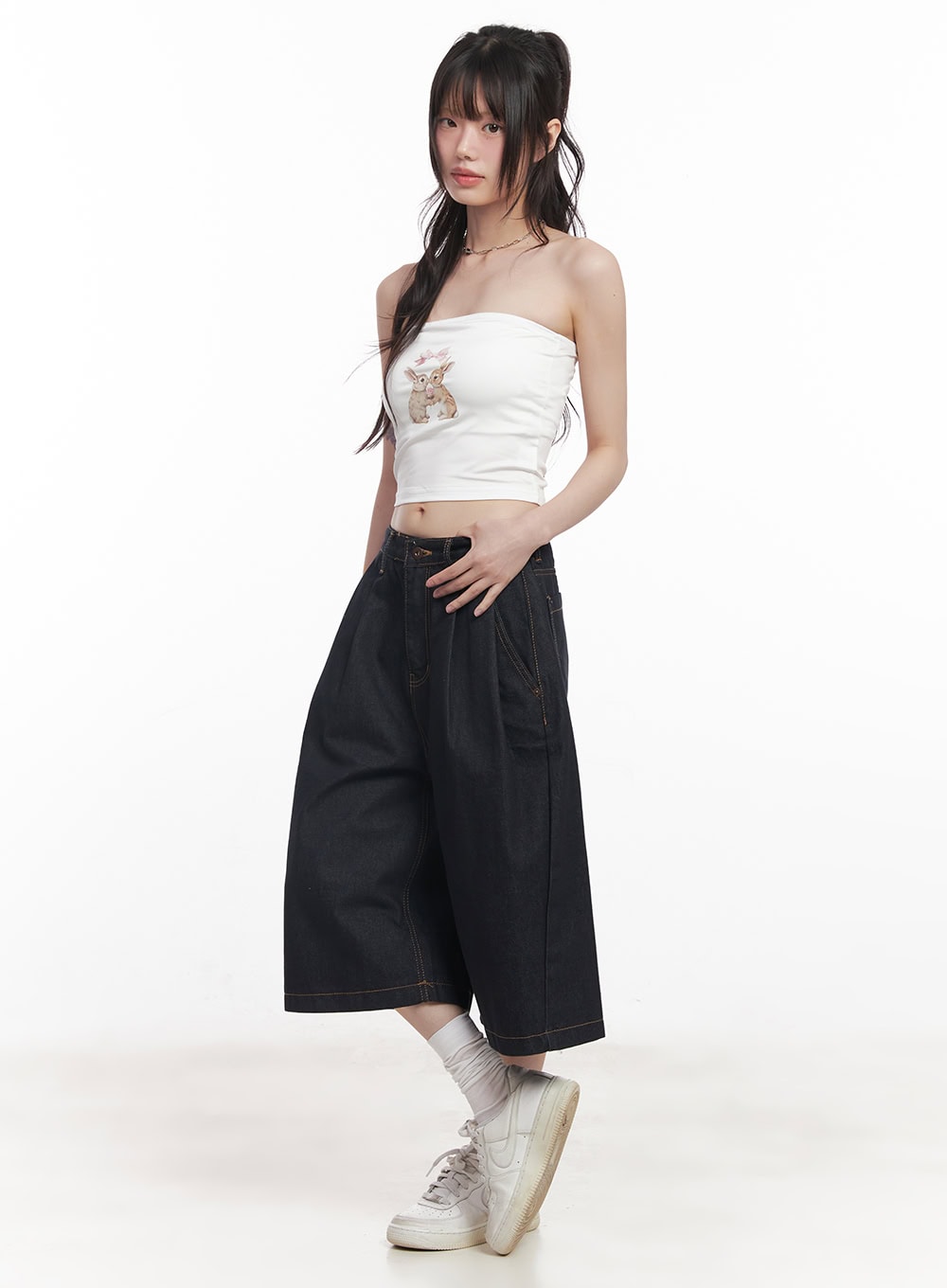 Alli No-Fade Wide-Leg Jorts CY520