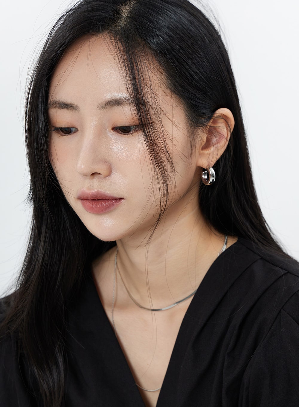 Bold Ring Simple Earring OS16