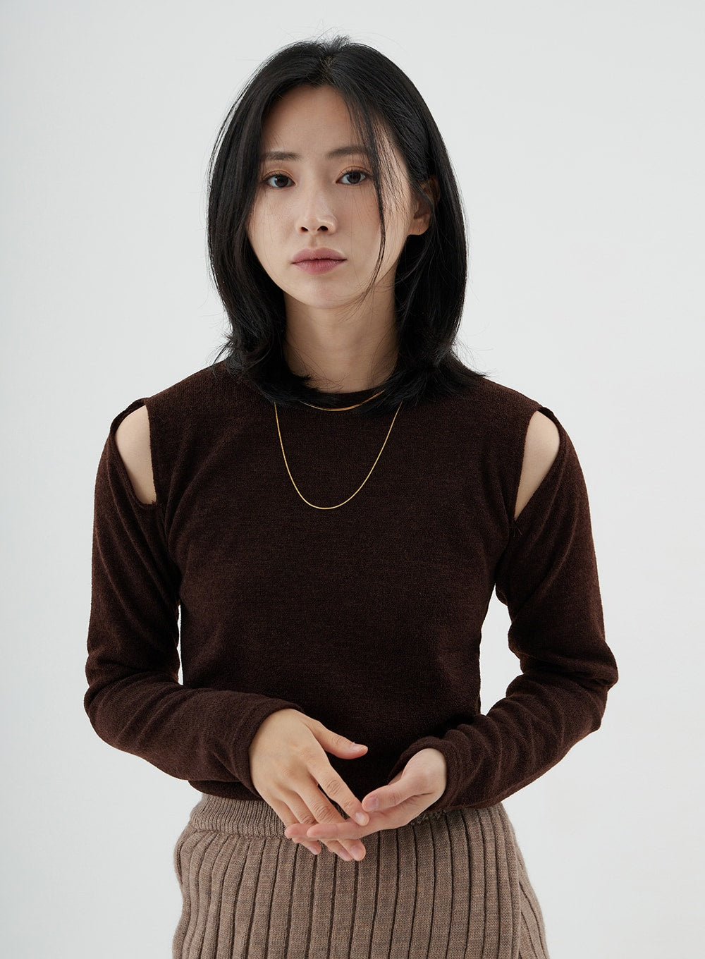 Off-Shoulder Long Sleeve T-Shirt ON02