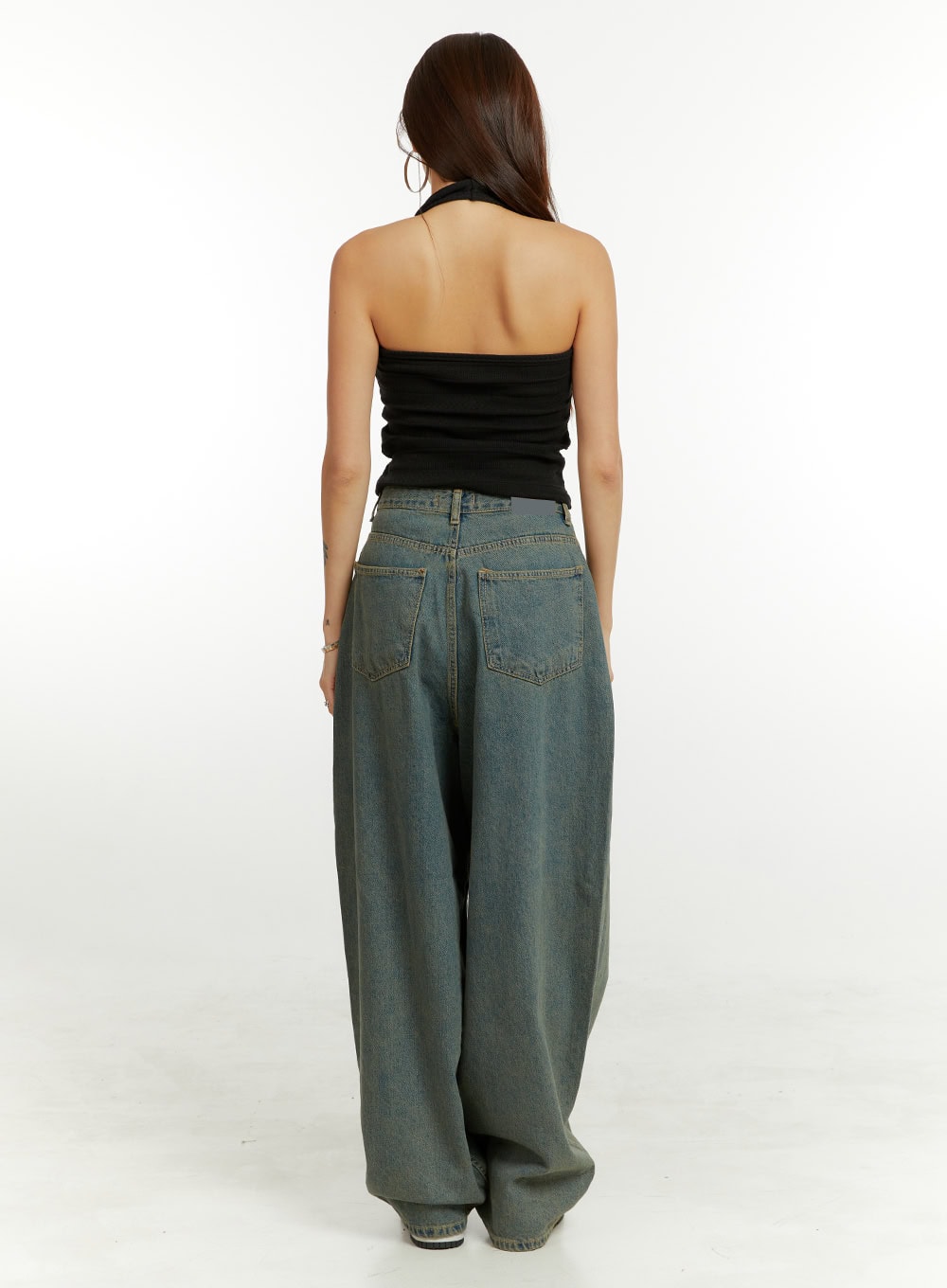 Denim Washed Baggy Jeans CU424