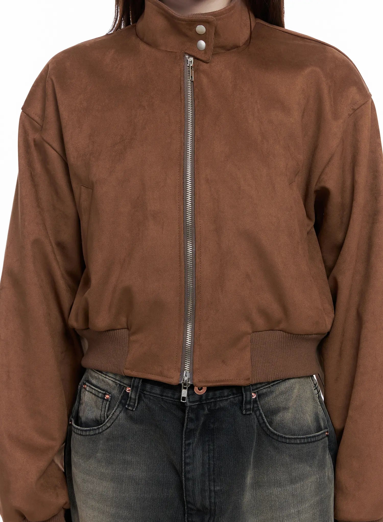 Vicky Suede Two-Way Jumper Jacket CG529