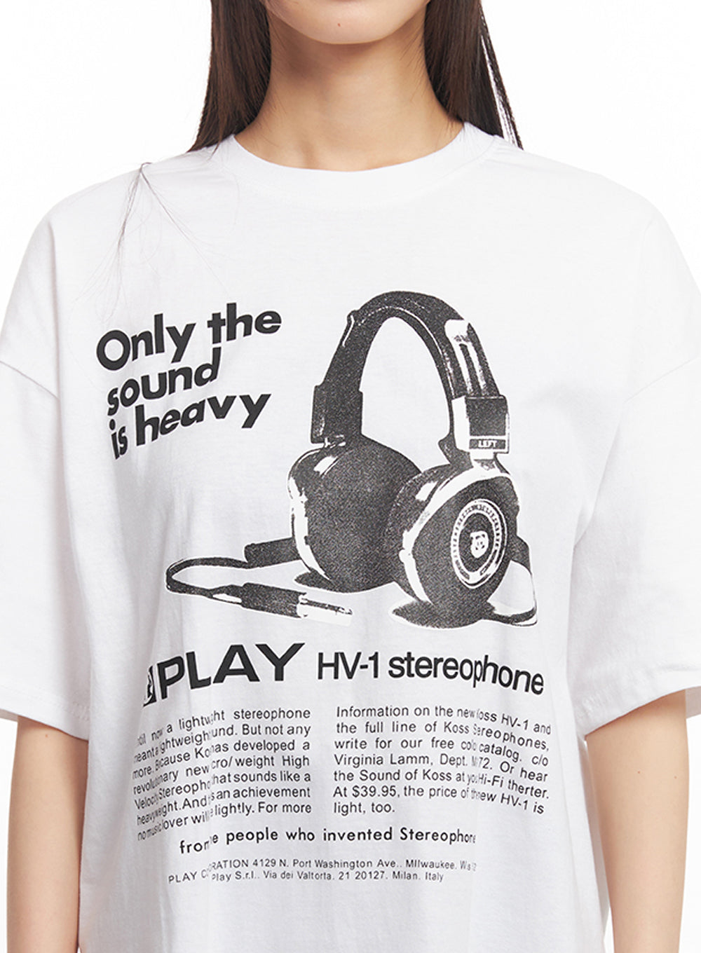 Sound Graphic Oversize T-Shirt IY502
