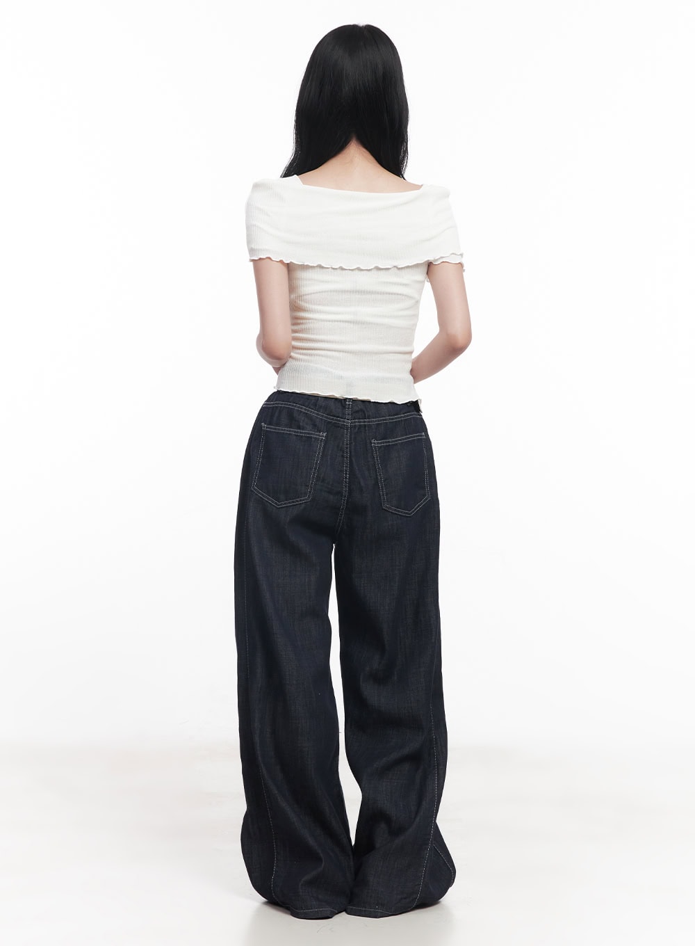 Frill Off-Shoulder Top CY526