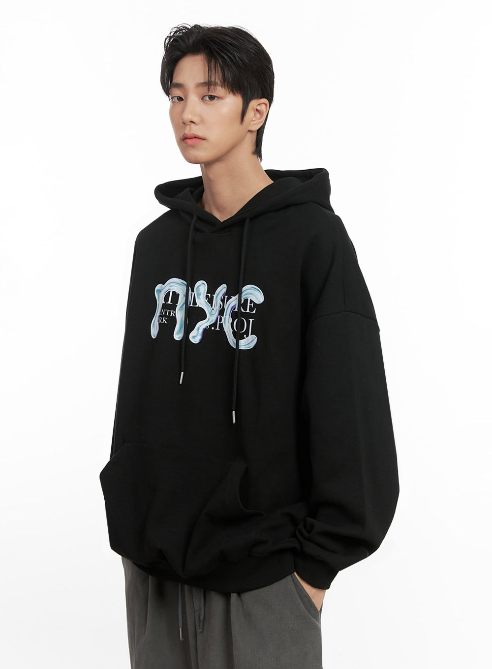 Men's Graphic Hooded Sweatshirt ID406