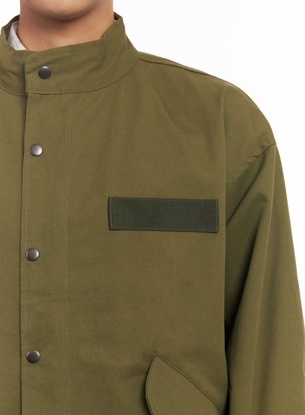 Men's Buttoned Zip-Up Coat IM514