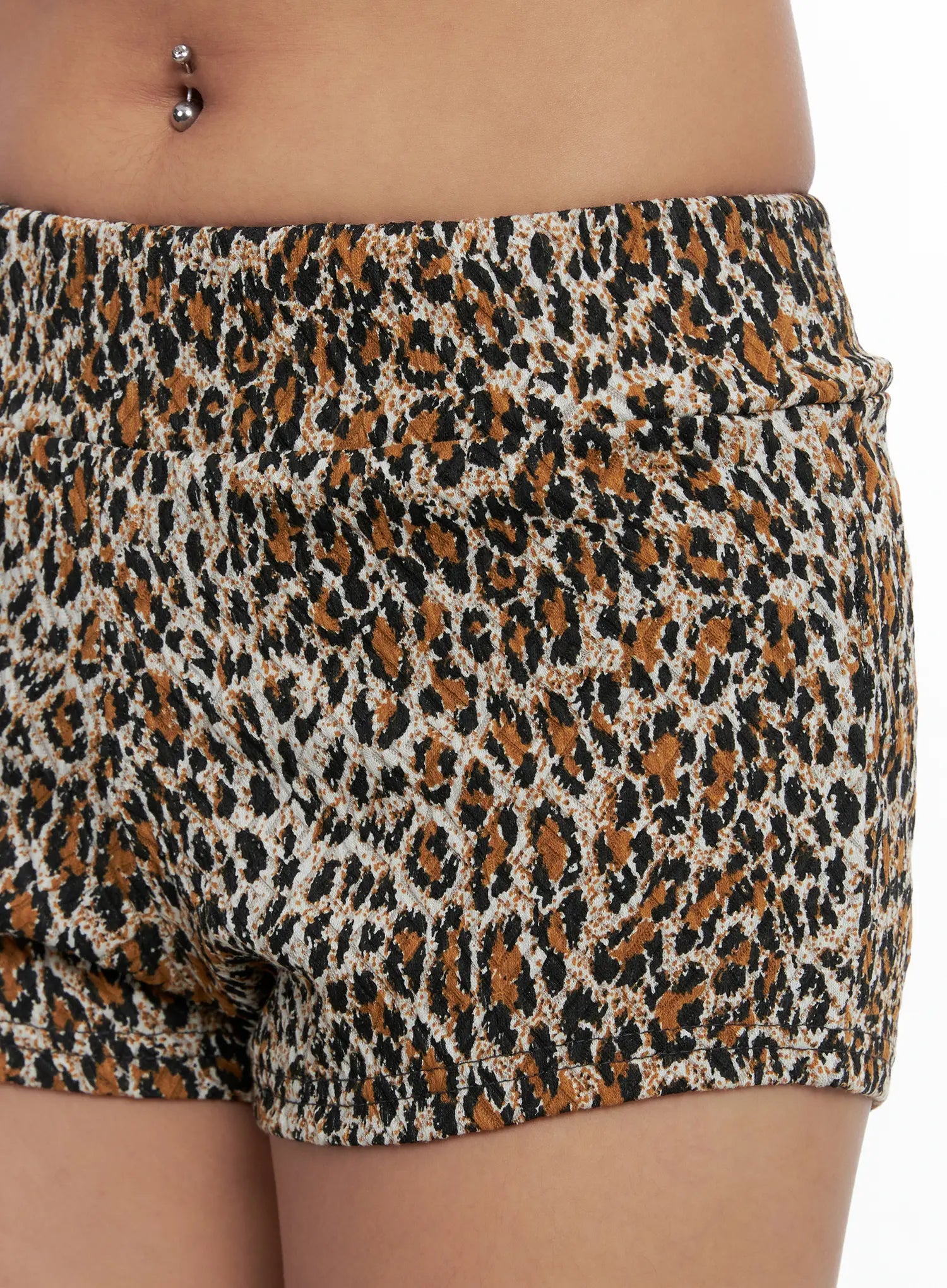 Leopard Print Mini Shorts CS522