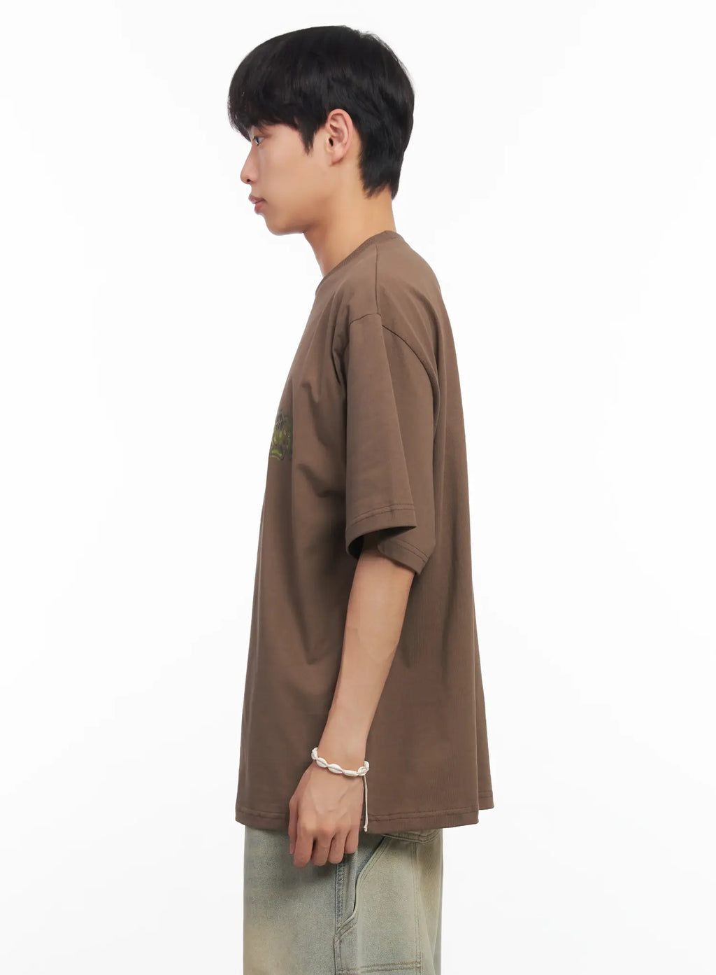 Men's Camo Graphic Oversized Tee IU518