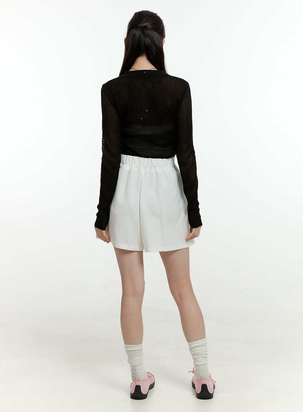 Pleated Wrap Mini Skort OL430