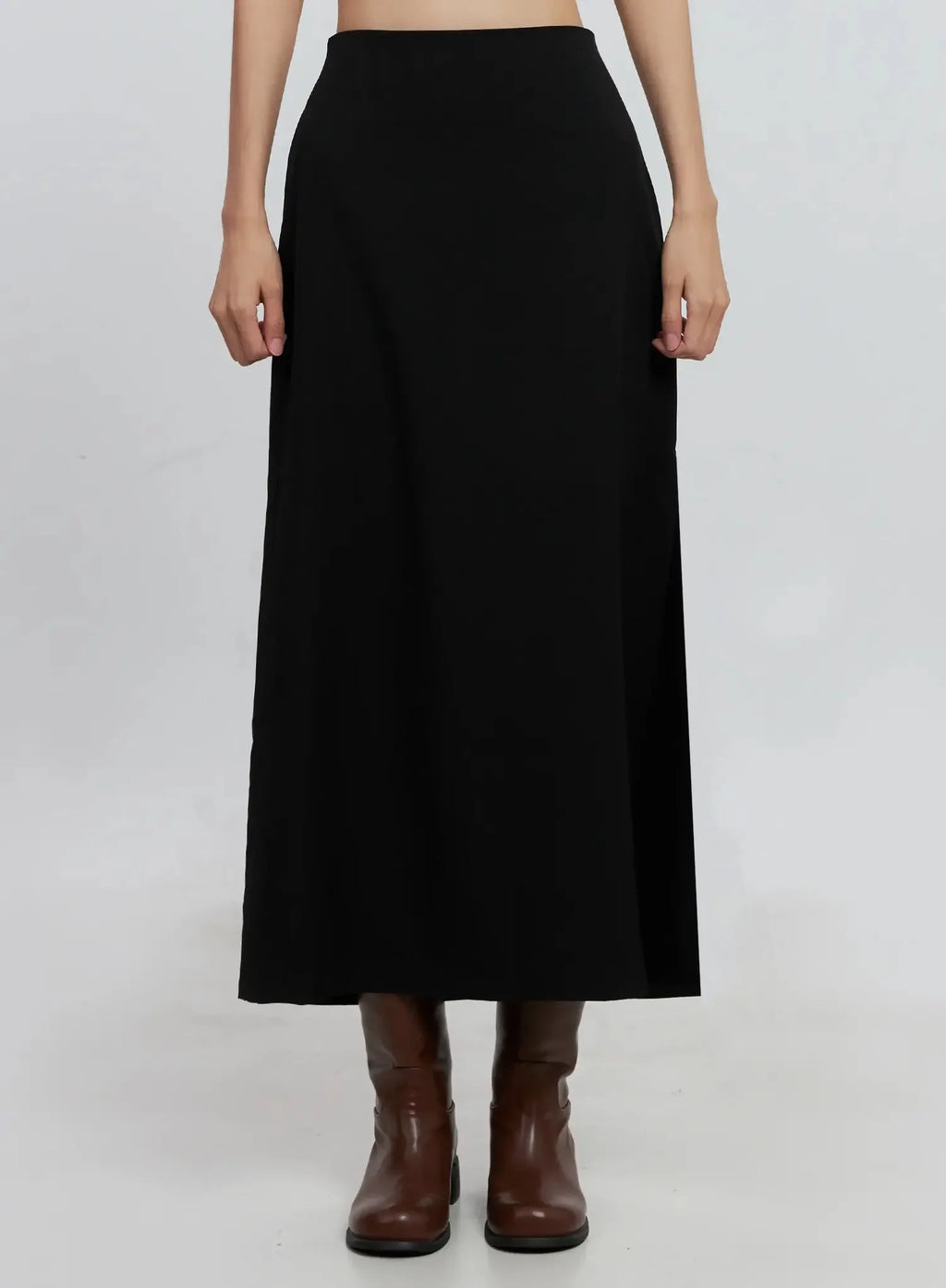 Side-Slit Midi Skirt IS515