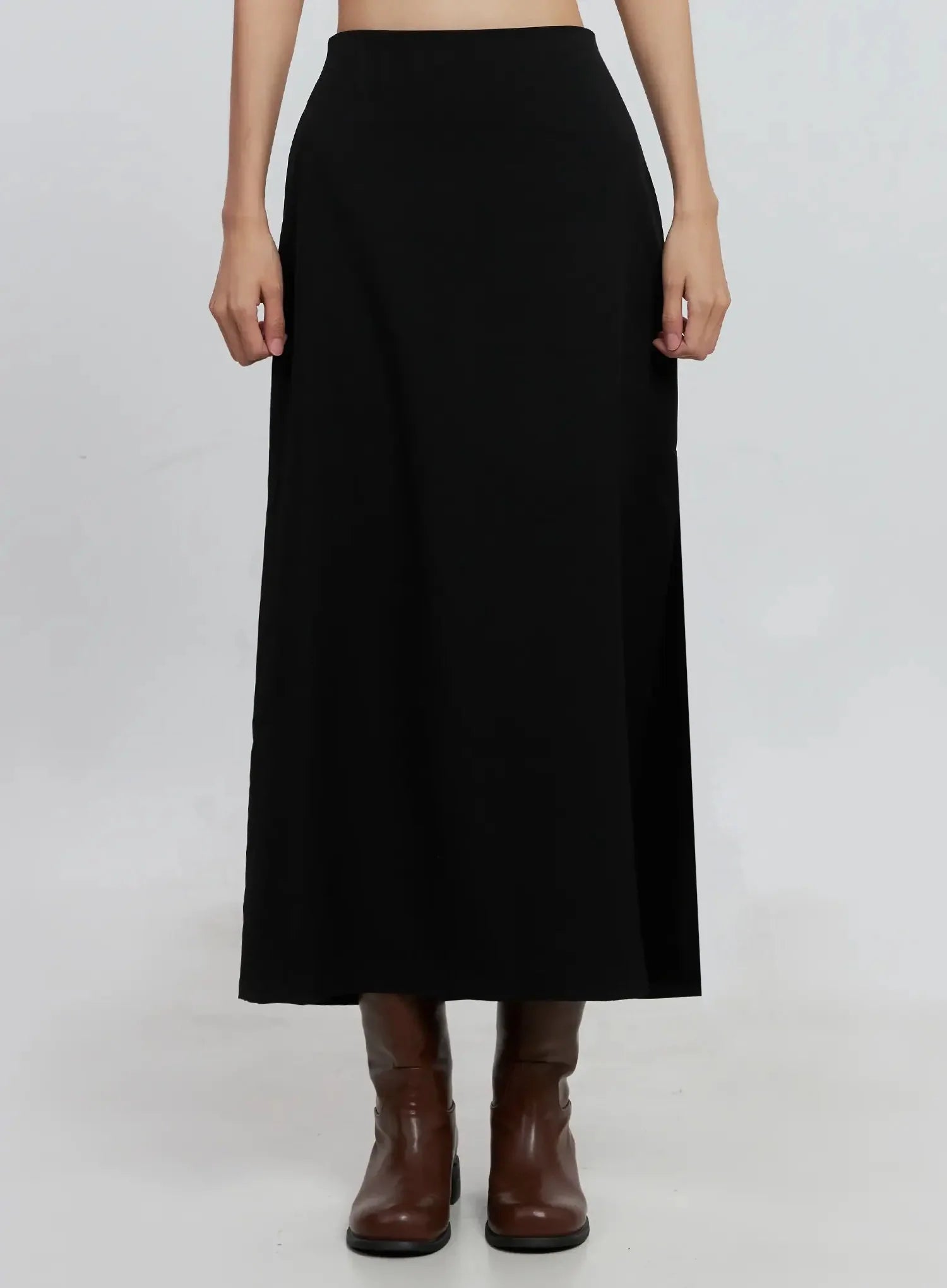 Side-Slit Midi Skirt IS515