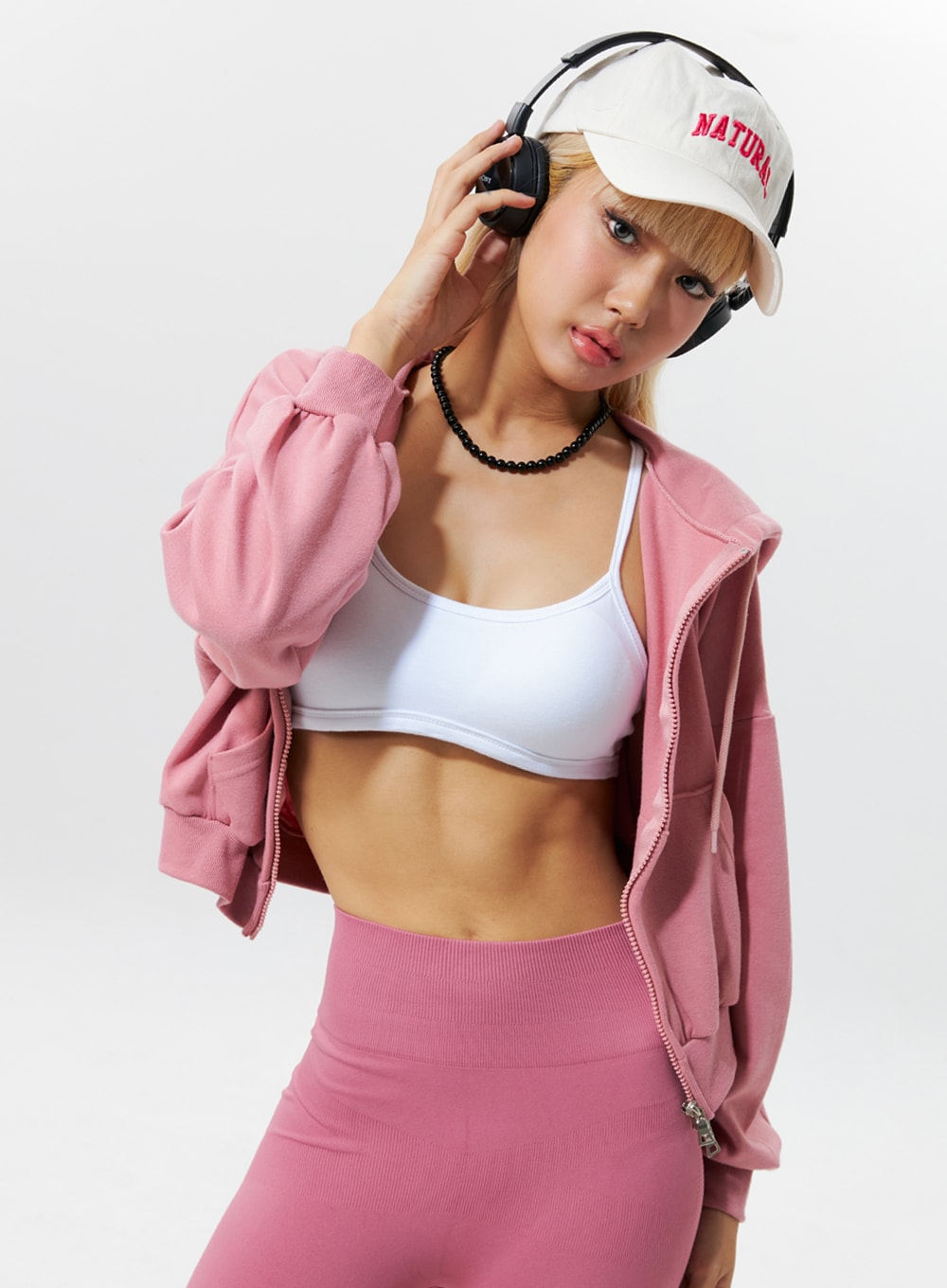 Zip-Up Cropped Hoodie IG320