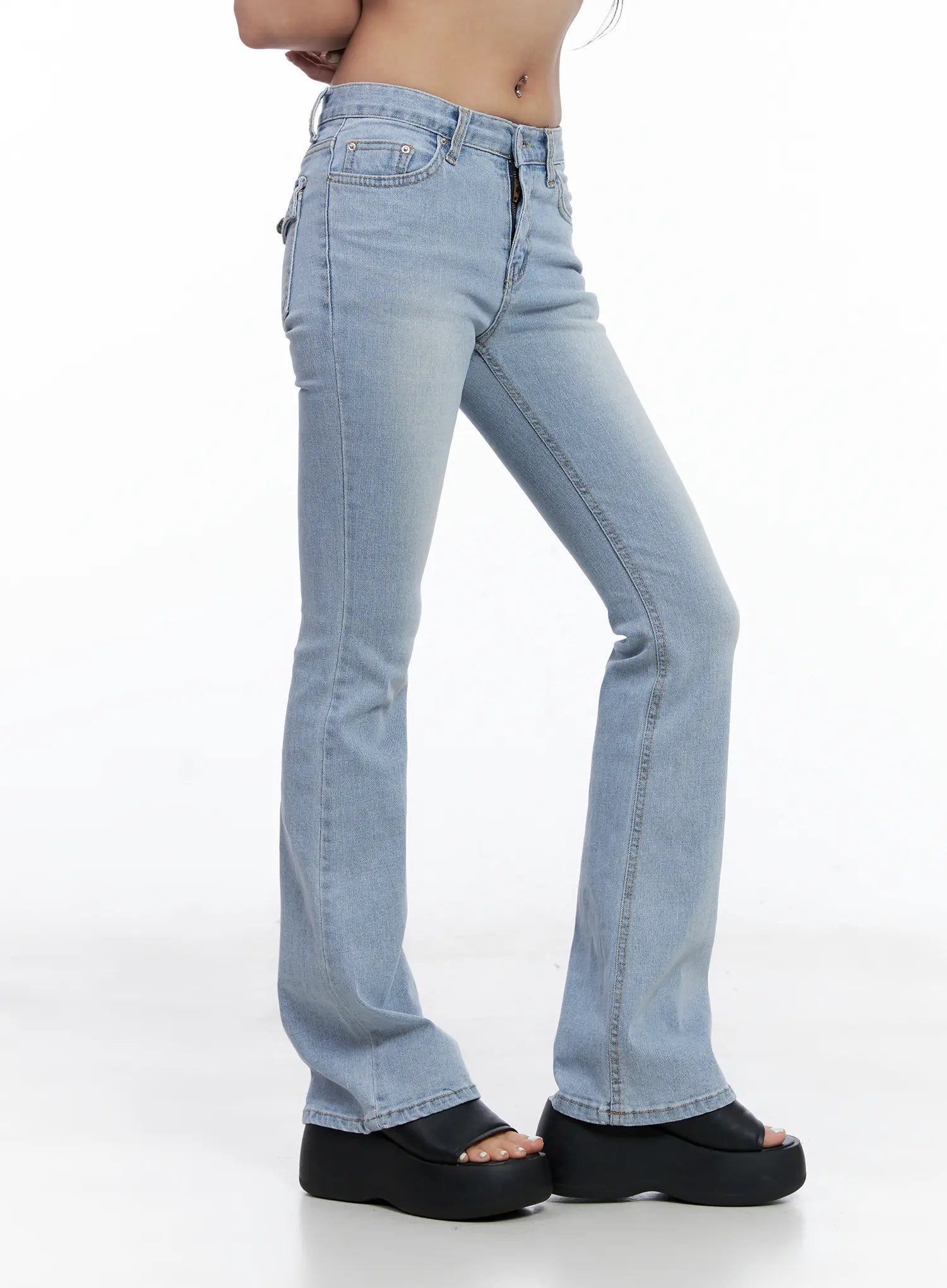 Yeojin Classic Flare Denim Jeans CL510