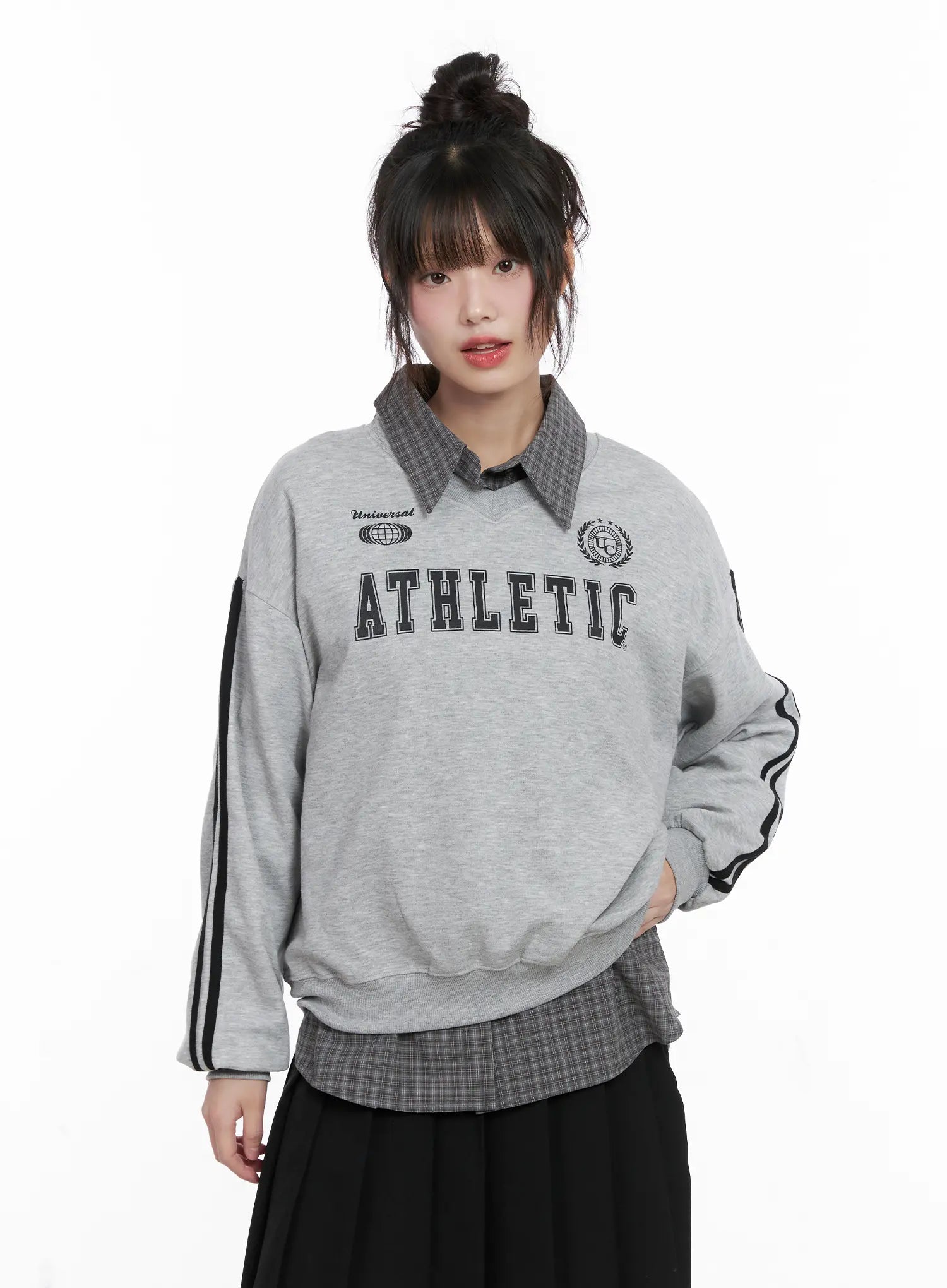 Athletic V-Neck Sweatshirt CG515