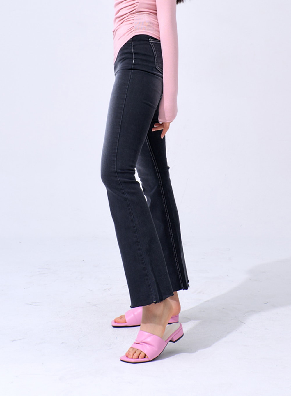 Skinny Ankle Bootcut Jeans IA324