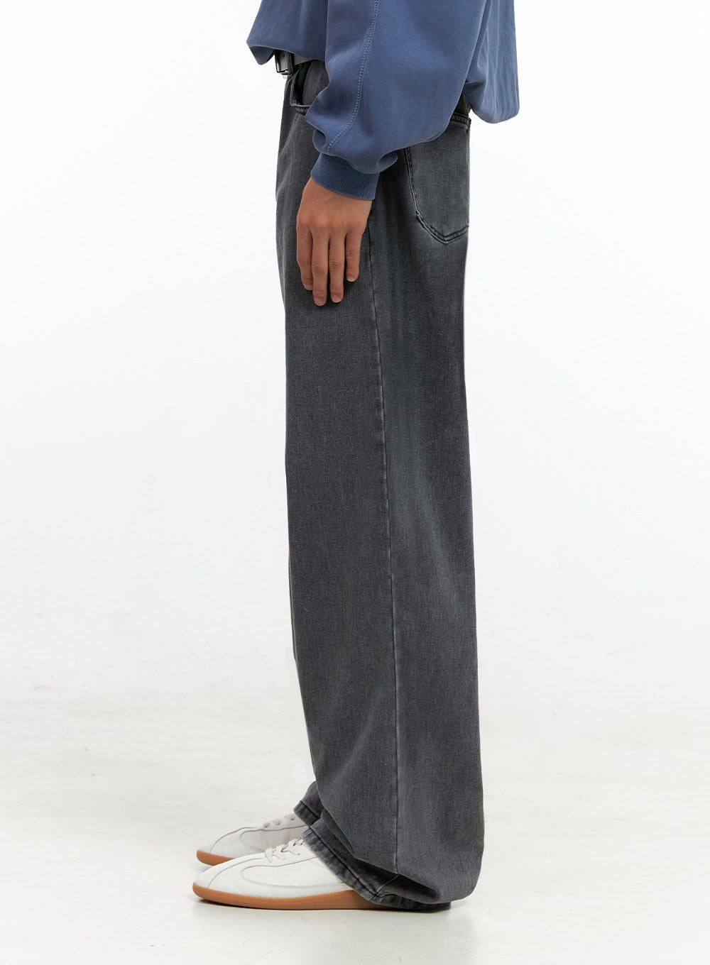 Men's Denim Dream Wide Leg Jeans (Black) IN401