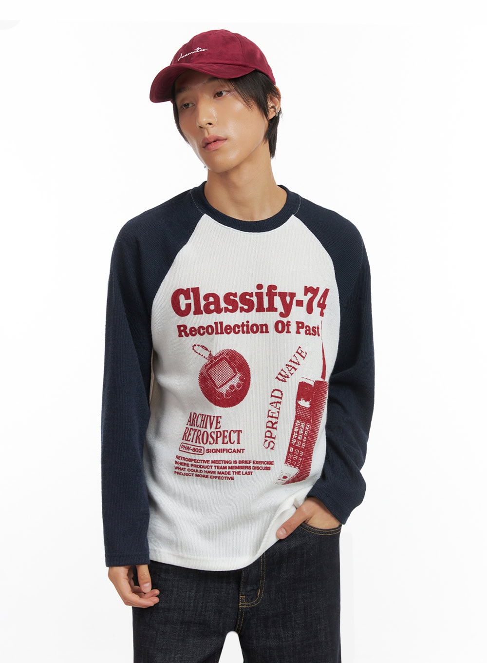 Men's Retro Print Shirt IO417