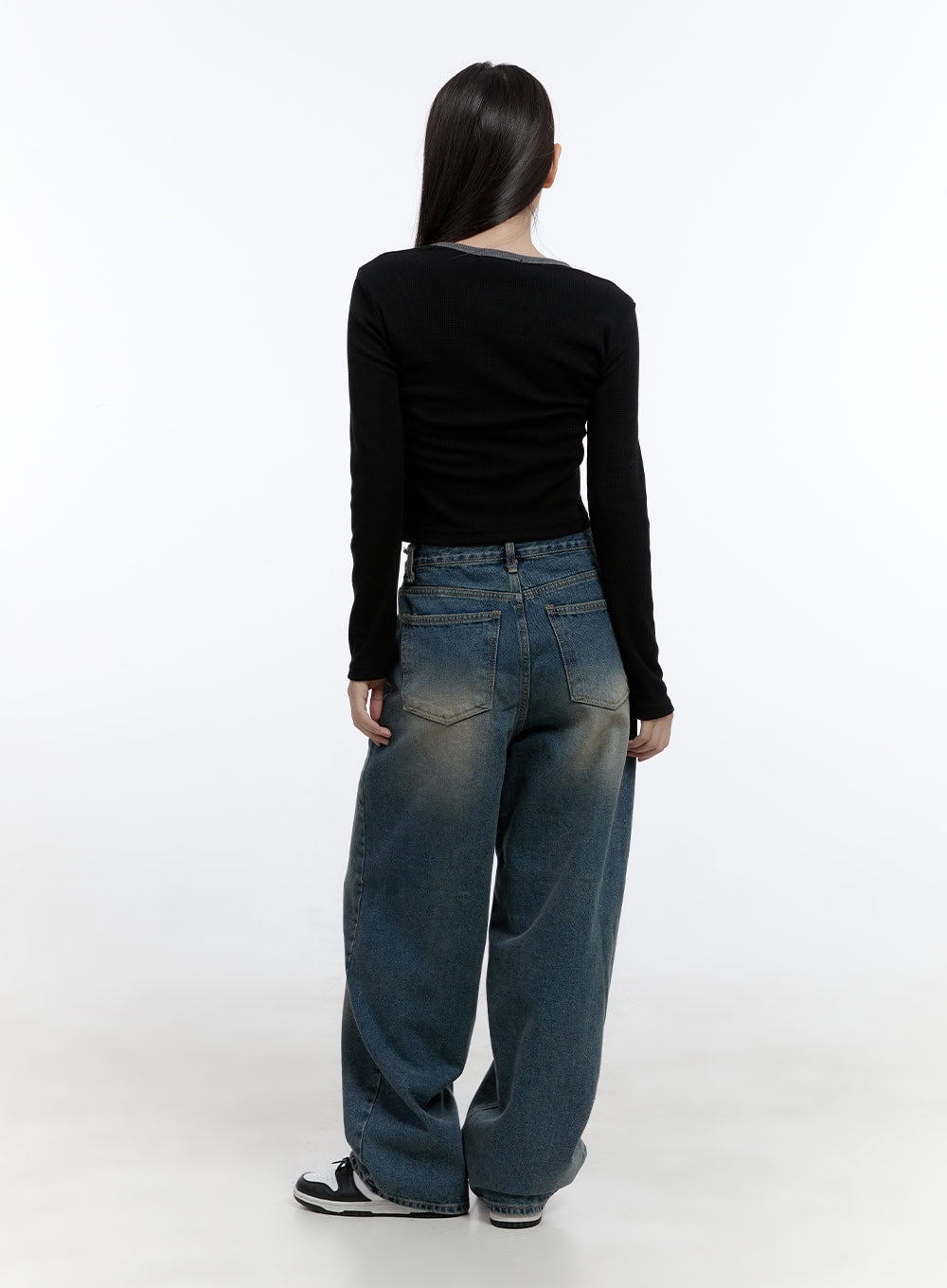 WIlla Casual Wash Baggy Jeans CS406