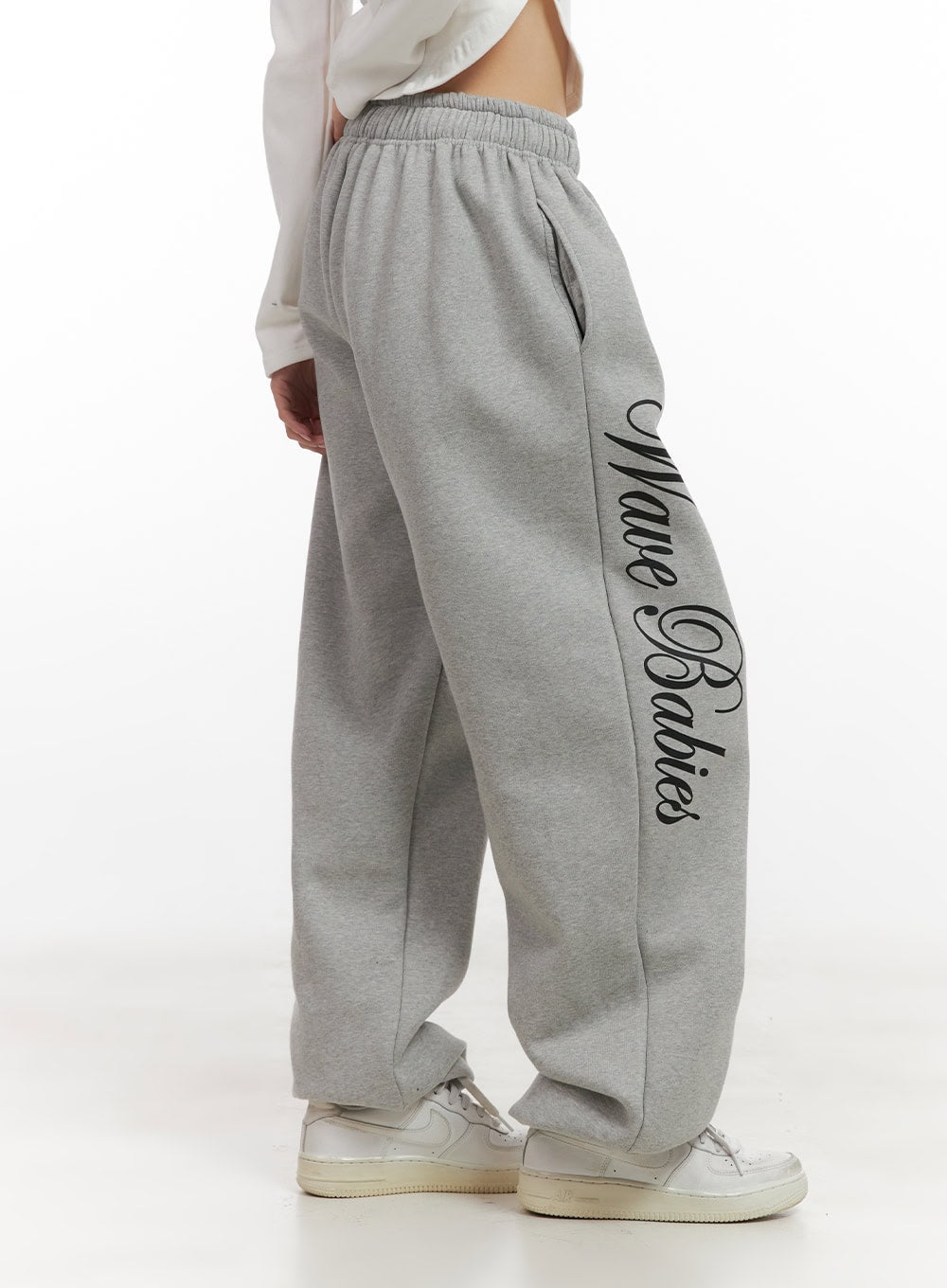 Graphic Lettering Sweatpants CN416