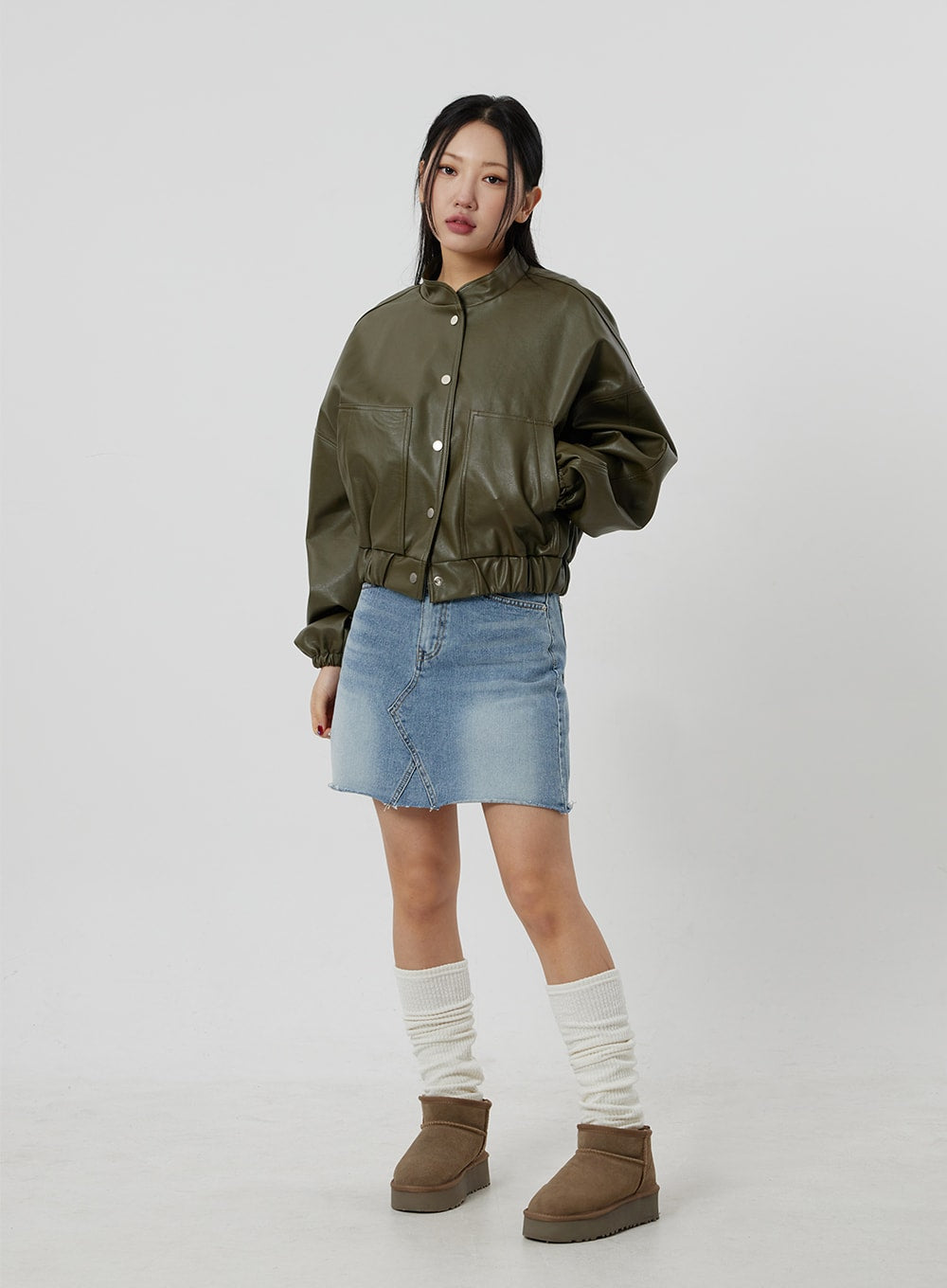 Denim Mini Skirt CF302