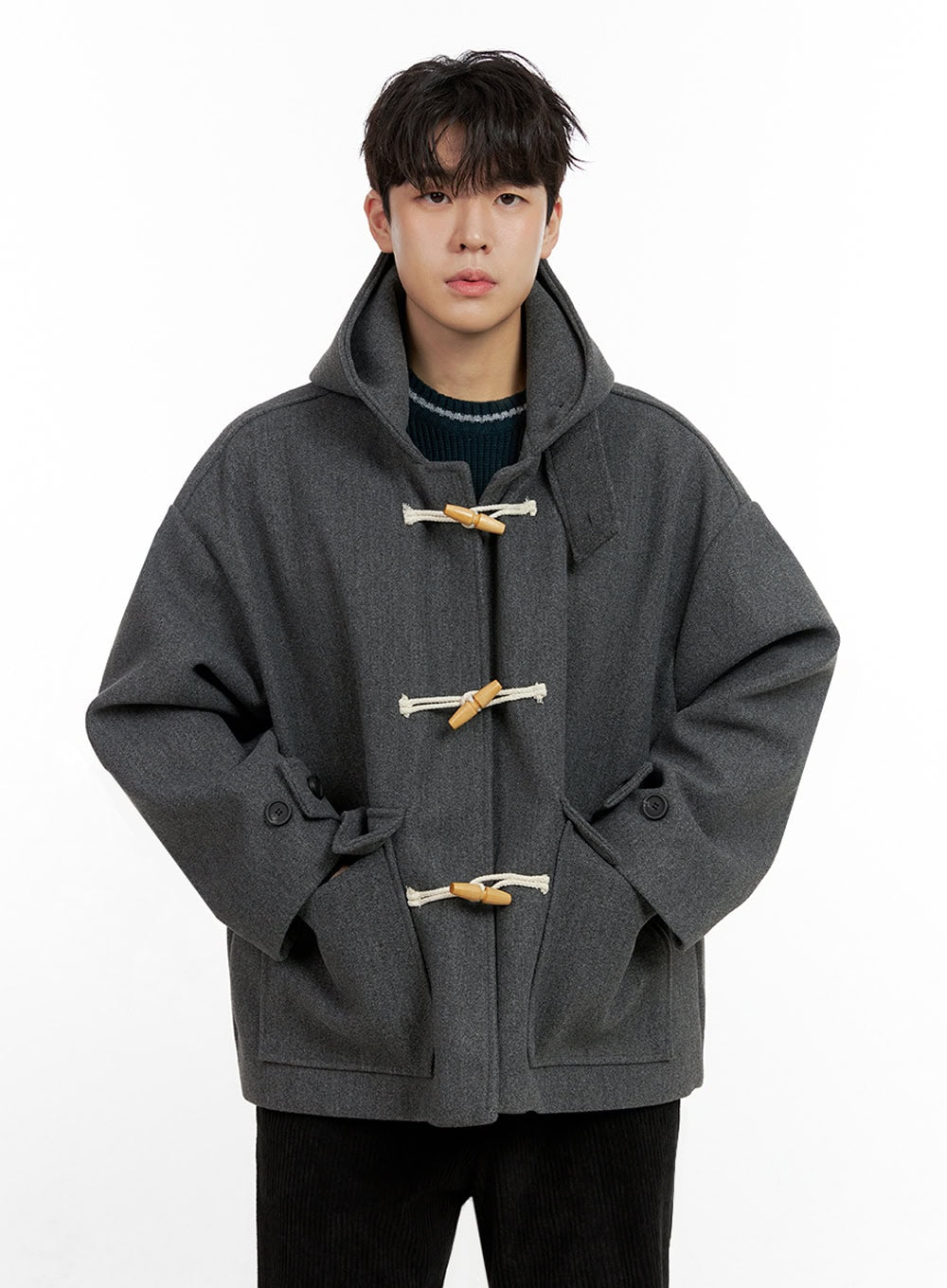 Men's ComfyChill Polyester Hoodie Coat IN422