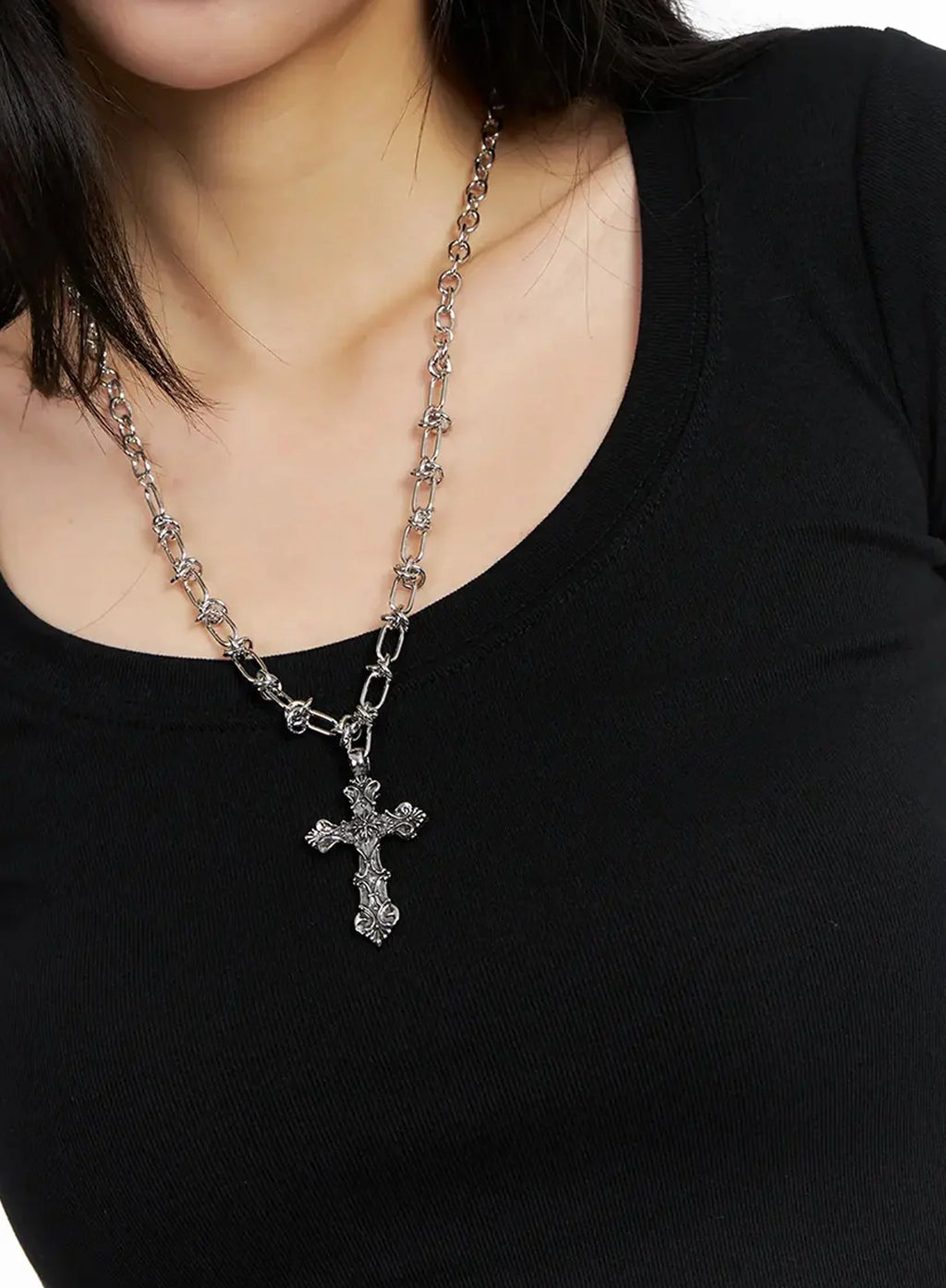 Unisex Cross-Chain Necklace IG512