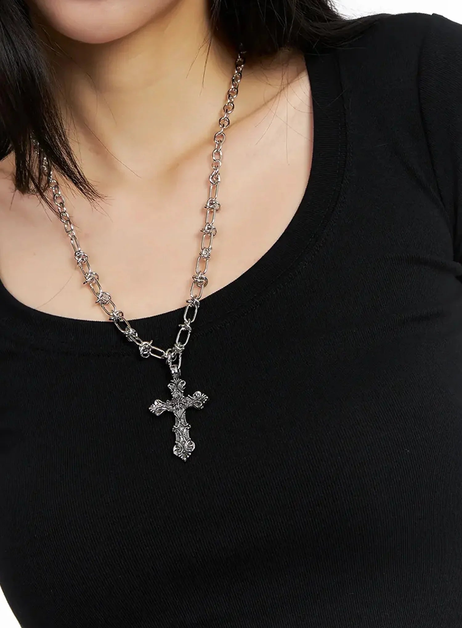Unisex Cross-Chain Necklace IG512