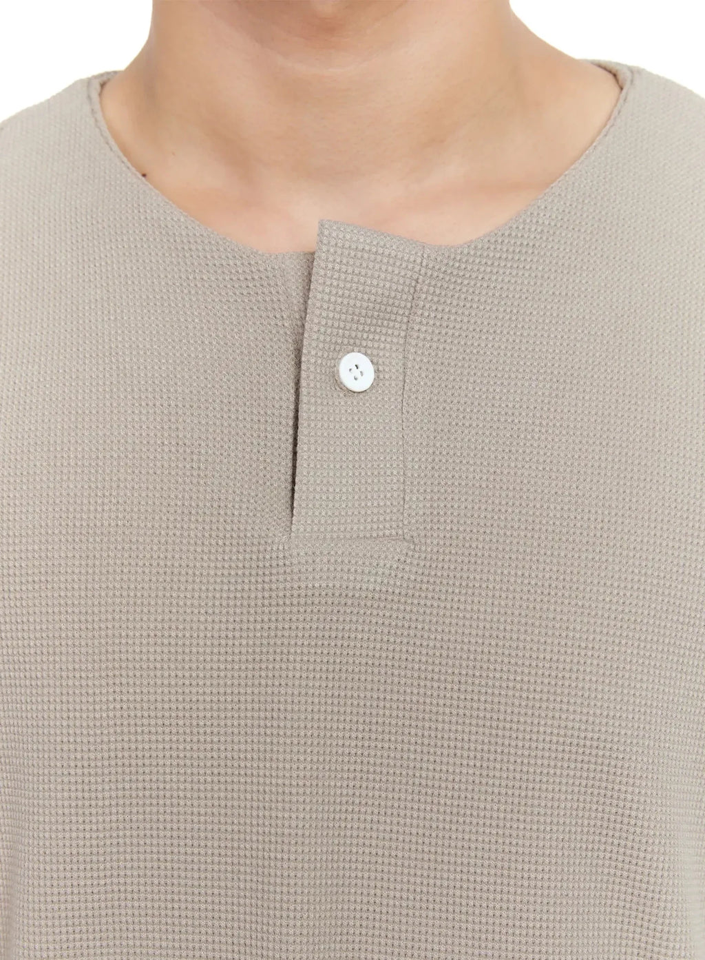 Men's Textured Henley T-shirt IG520