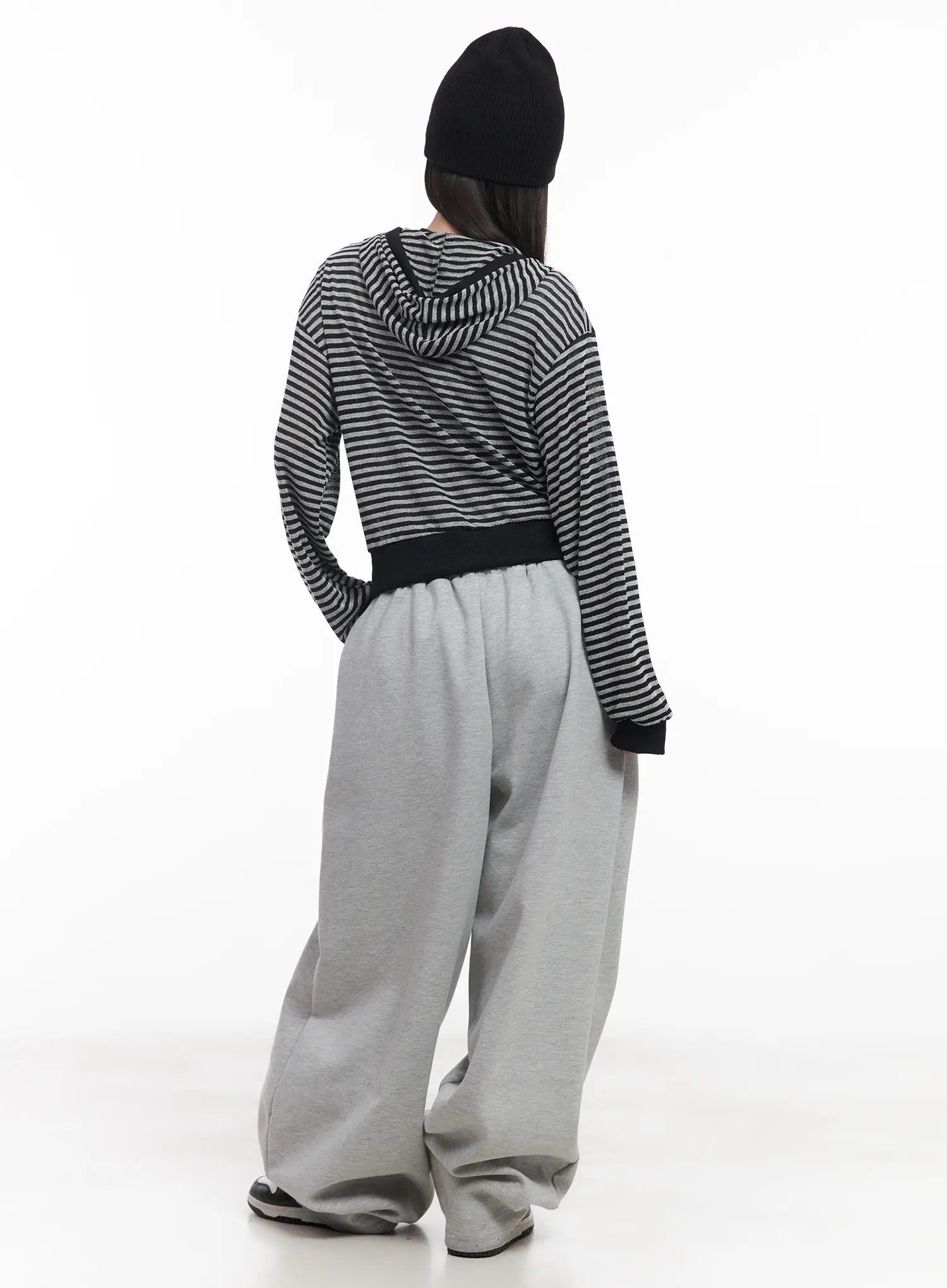 Striped Zip-Up Hoodie CU517