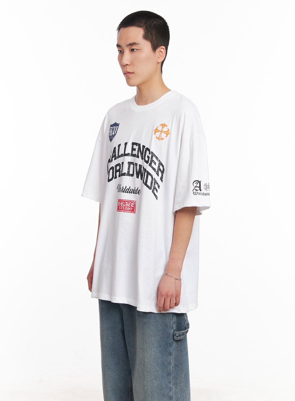 Men's Oversized Graphic T-Shirt IY505