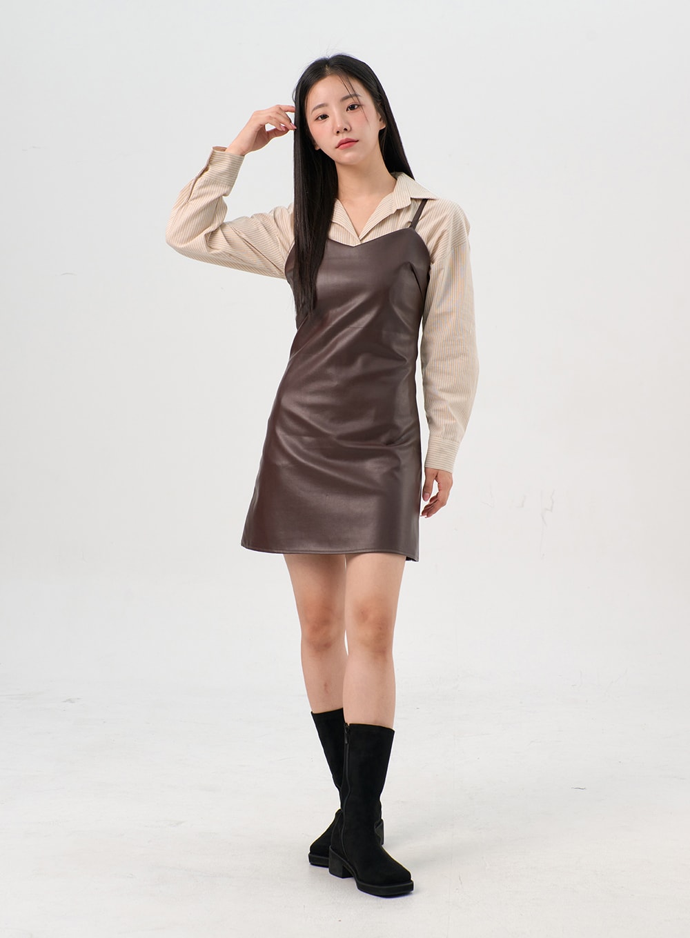 Striped Button Down Shirt OS302