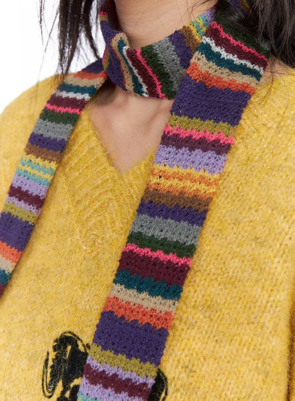 Multicolor Knit Scarf CO507