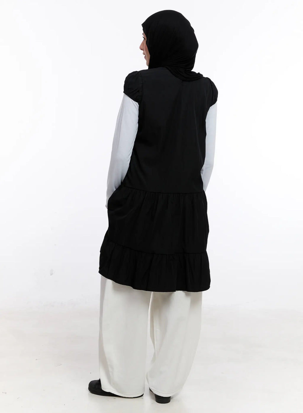 Layered Polka Dot Long Sleeve Dress CS524