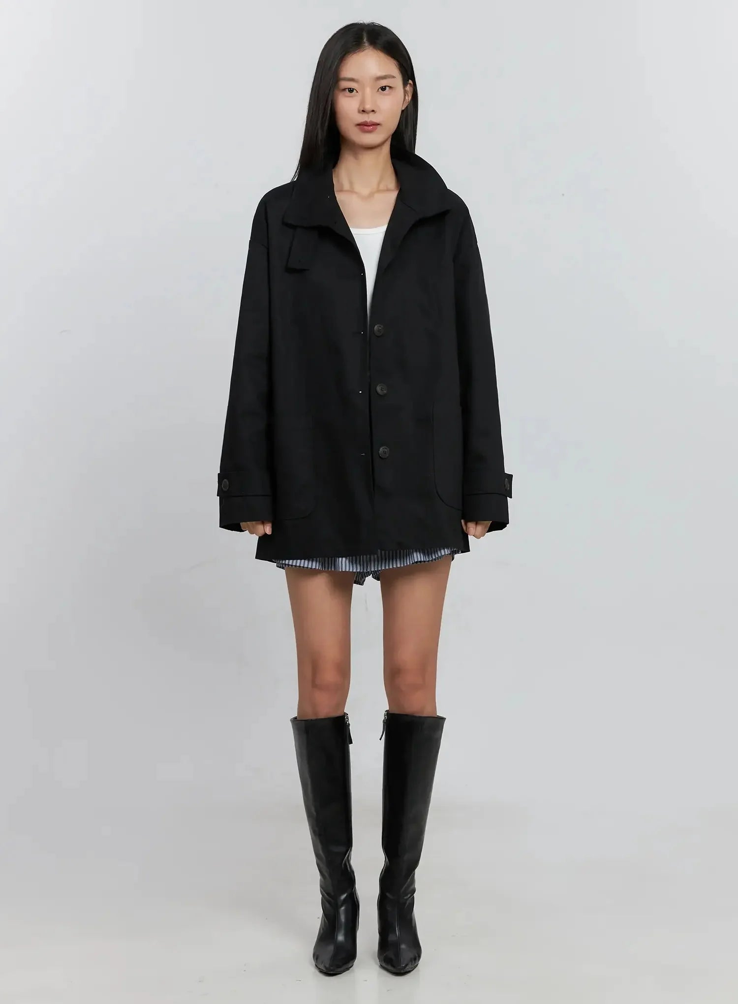 Classic Button-Up Jacket IS515