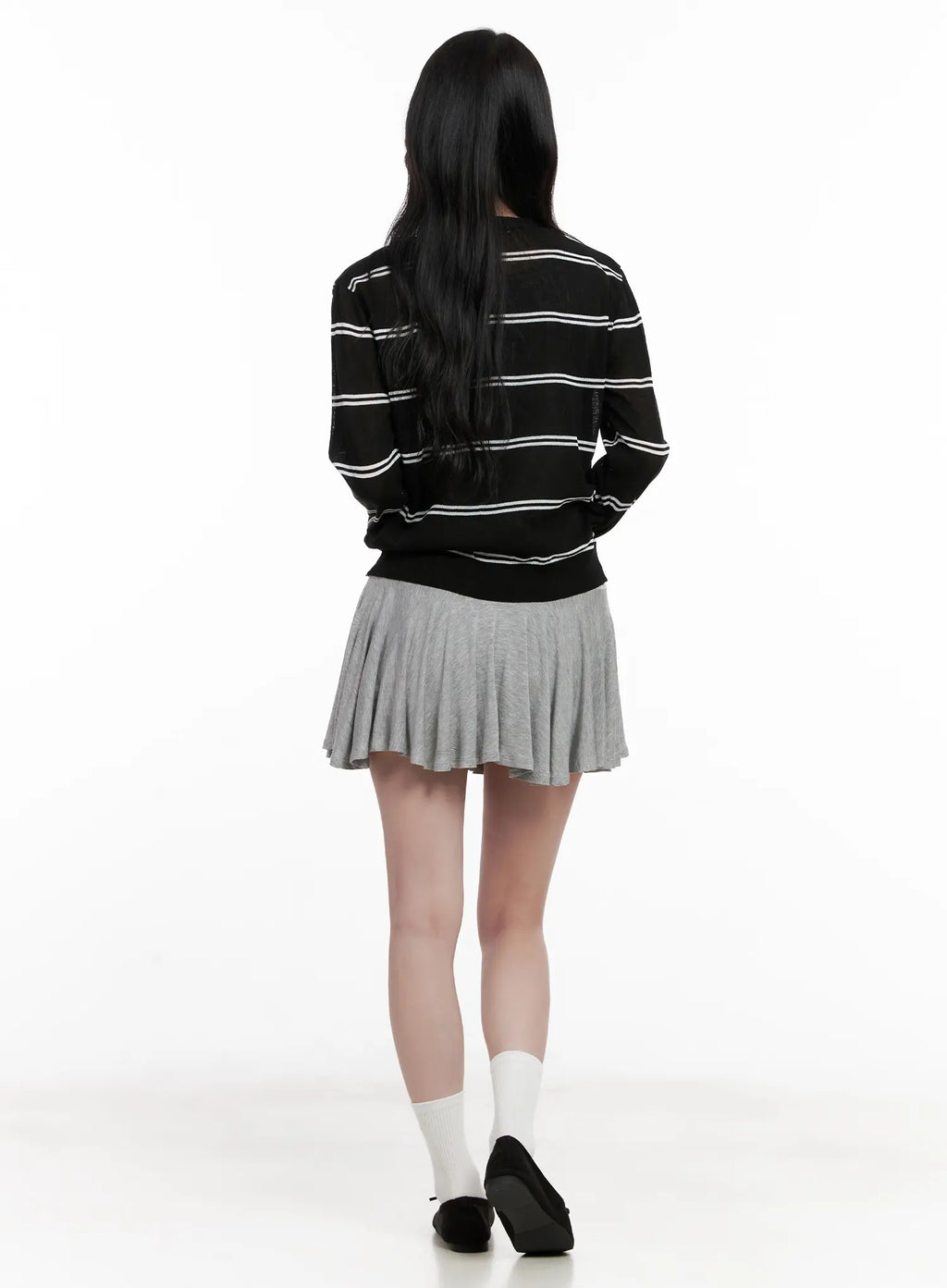 Sheer Striped Cardigan CL515