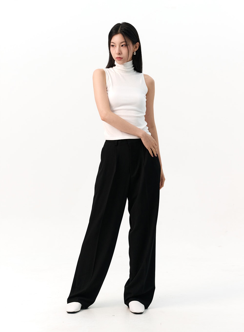 Wide-Fit Pintuck Trousers IO320