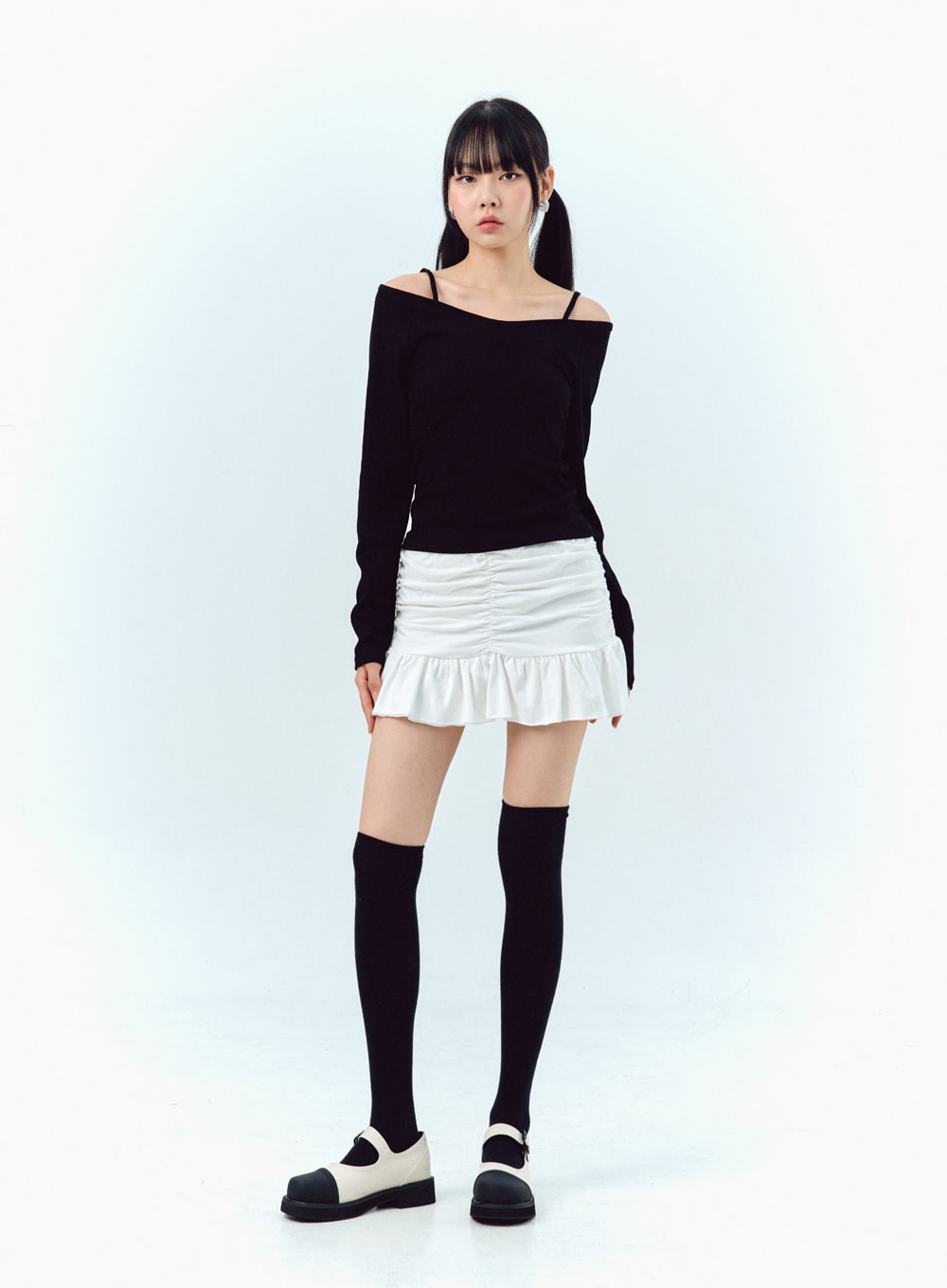 Off-Shoulder Long Sleeve Top IG304