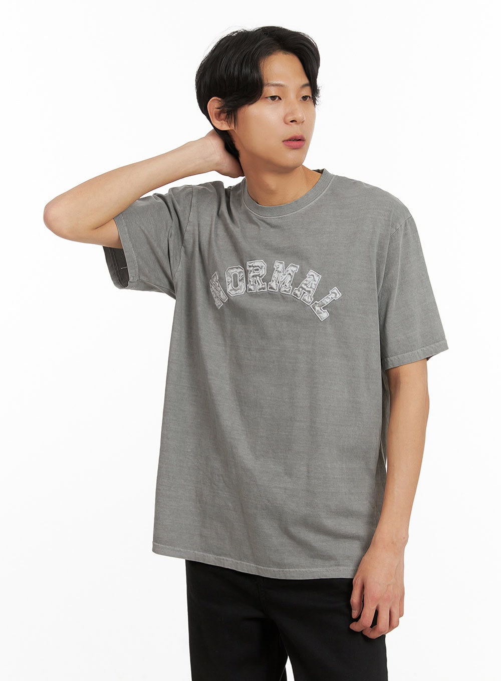 Men's Crew Neck Embroidered Top IY416