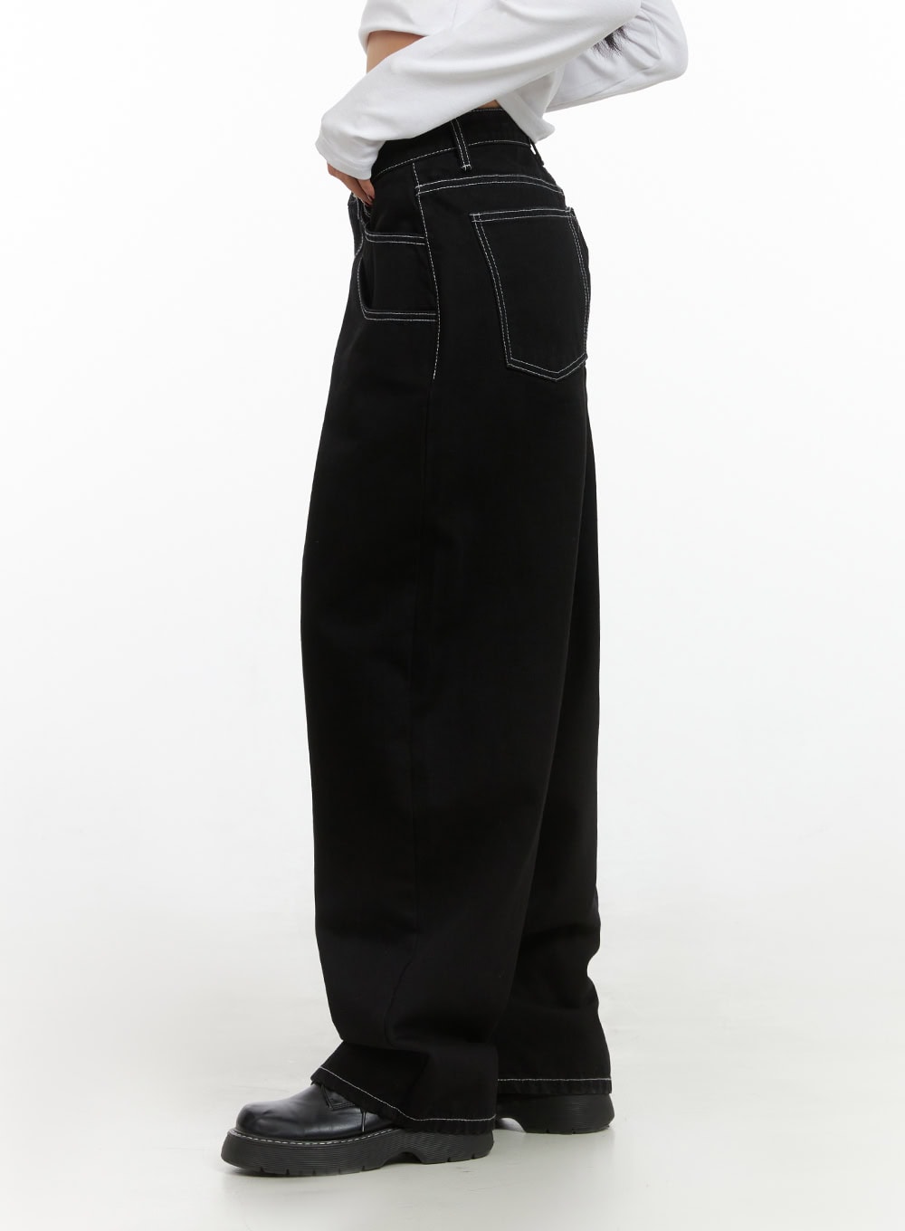 Isis Stitched Wide Jeans IS427