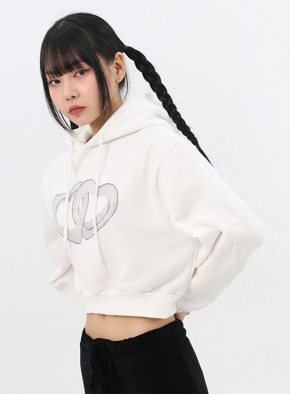 Heart Graphic Hoodie Sweatshirt IN314