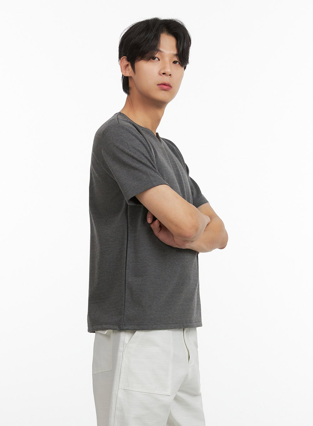 Men's Classic Short Sleeve (Dark Gray) IY431