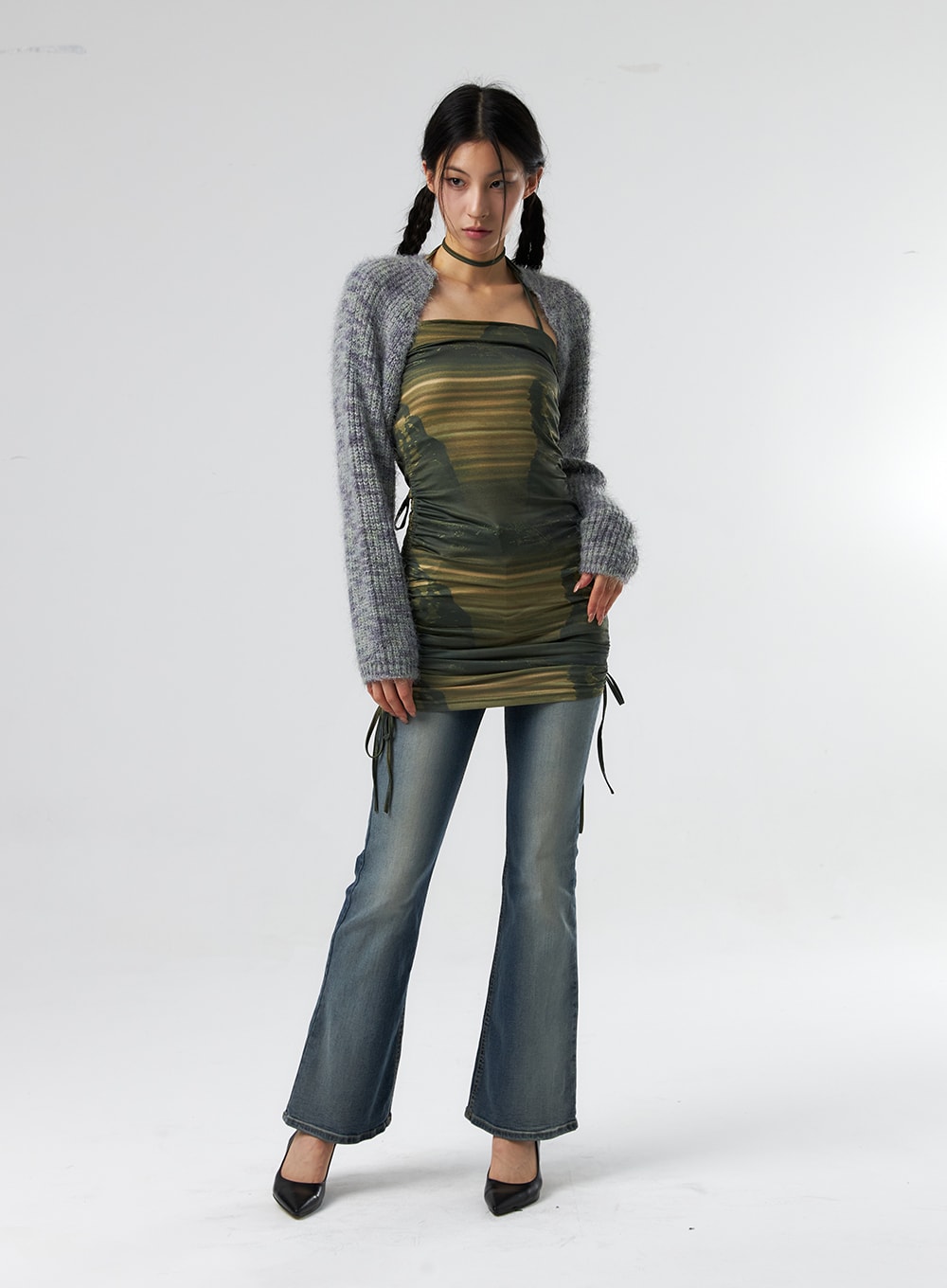 Chunky Knit Bolero IS327