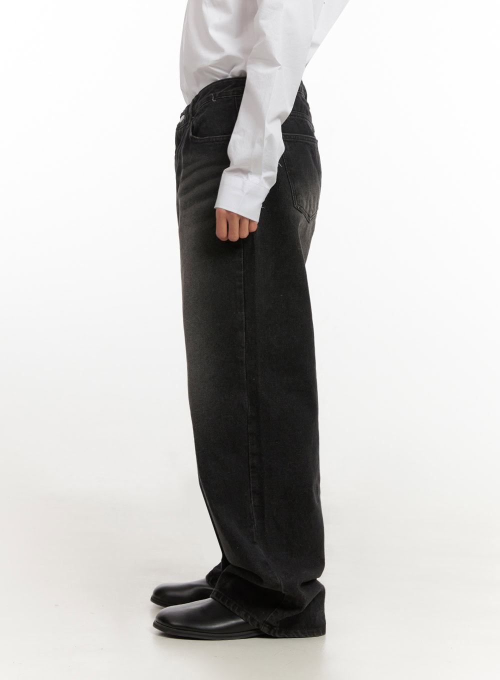 Men's Washed Relaxed-Fit Jeans ID406