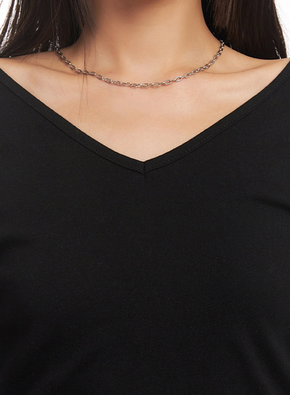 V-Neck Long Sleeve Top IA507