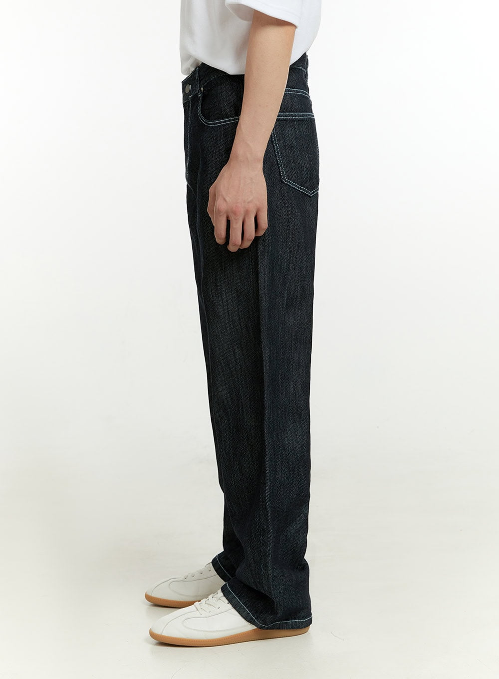 Men's Solid Wide Jeans IL418