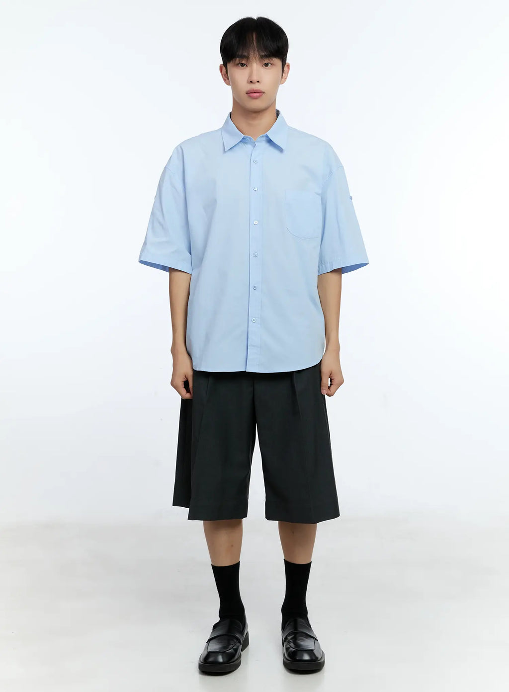 Men's Pocket Detail Short Sleeve Shirt IG519