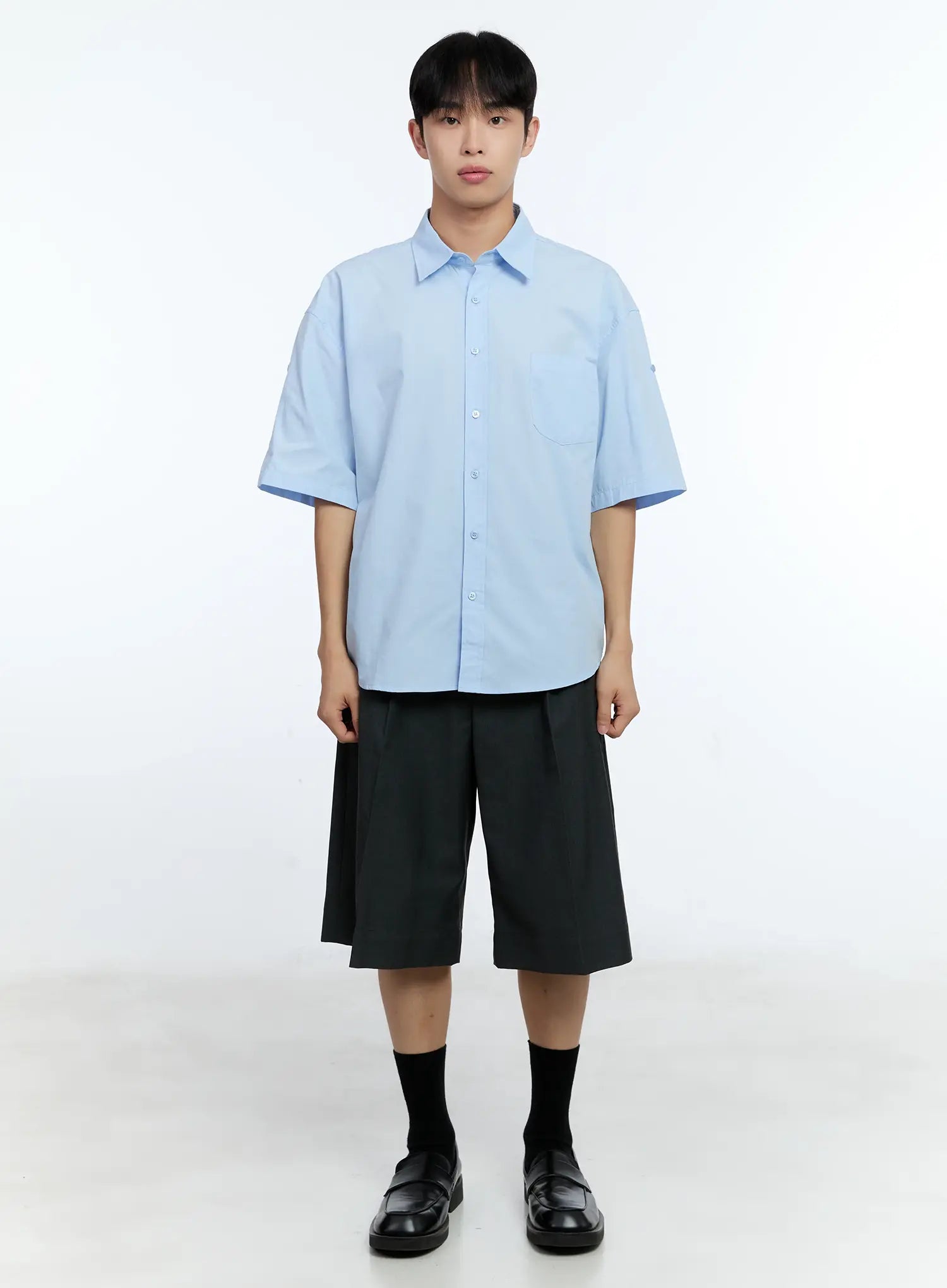 Men's Pocket Detail Short Sleeve Shirt IG519