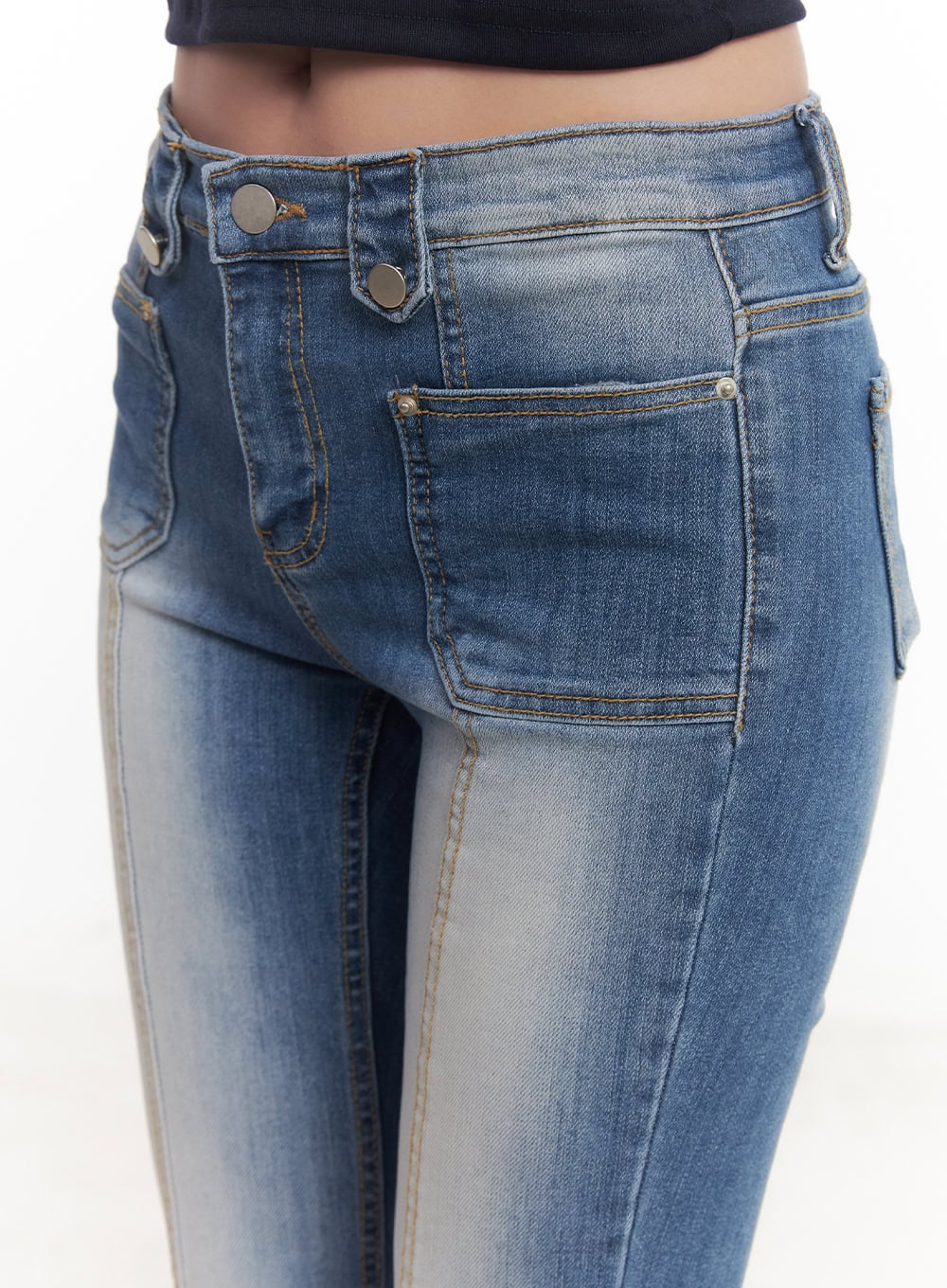 Sylpha Slim Stitched Bootcut Jeans CA530